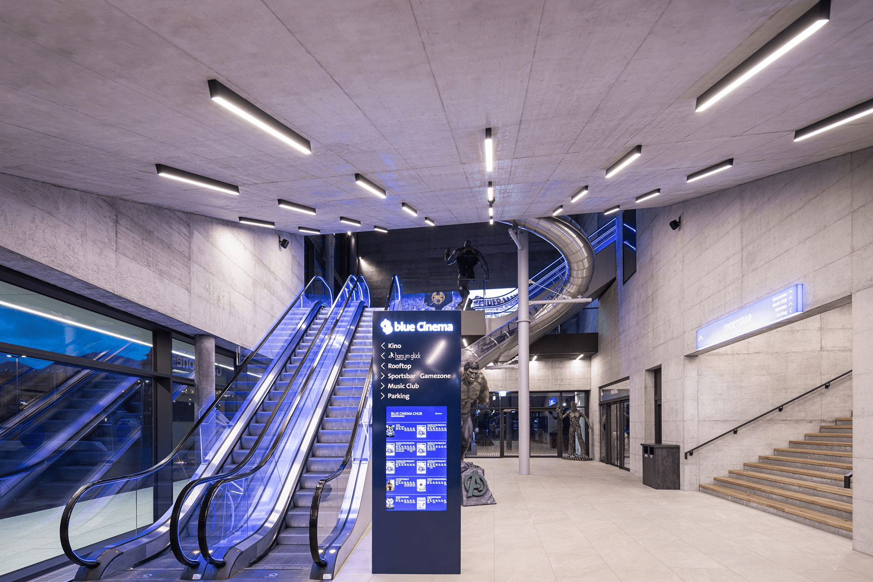 Led linear surface mounted image