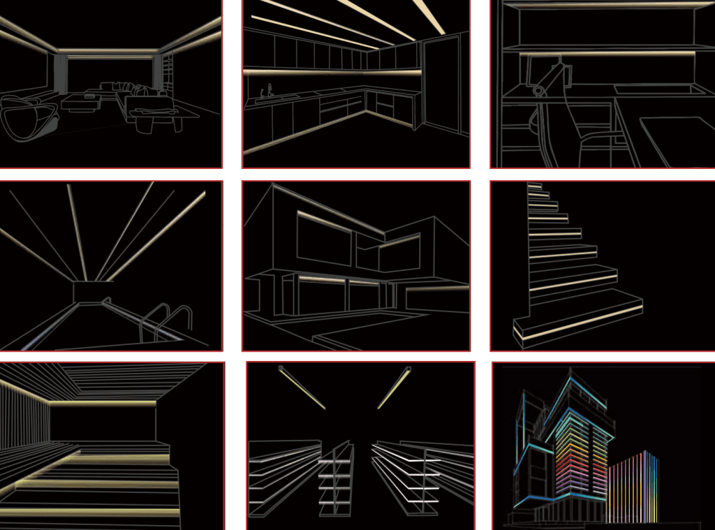 Linear linear light applications