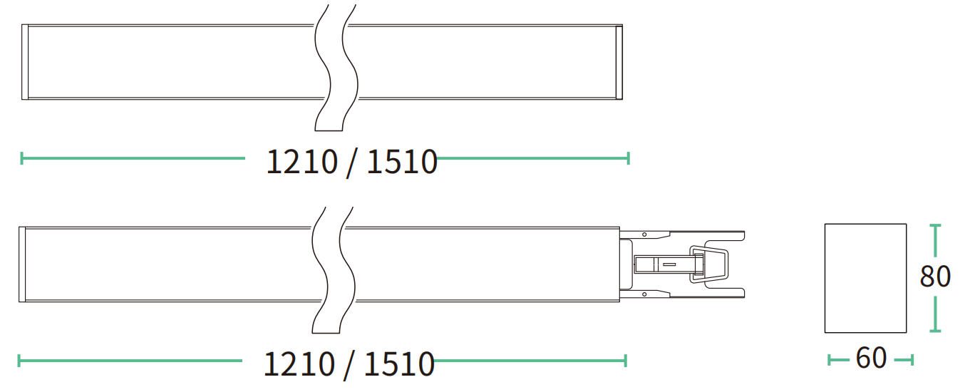 lumilena led linear light dimension