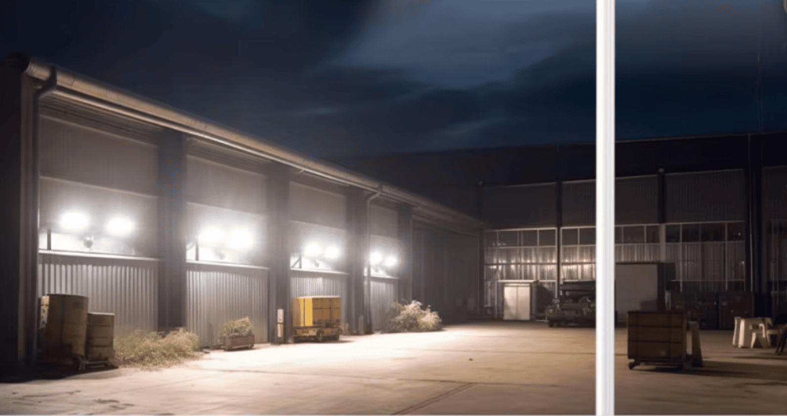 industrial LED floodlight for warehouse lighting